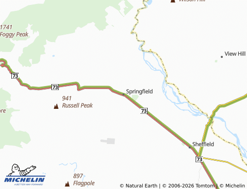 Mapa MICHELIN Springfield - ViaMichelin