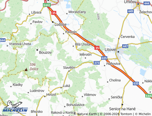Mappa MICHELIN Hradečná - ViaMichelin