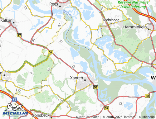 MICHELIN Wardt map - ViaMichelin