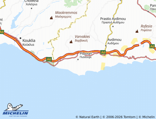 MICHELIN-Landkarte Pissouri - ViaMichelin