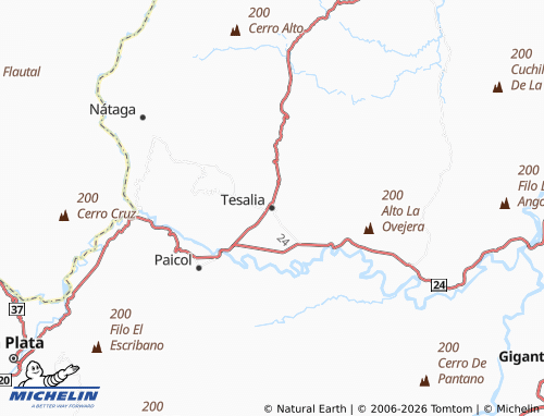 Mapa MICHELIN Tesalia - ViaMichelin