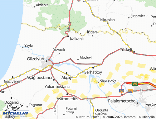 MICHELIN Mevlevi map - ViaMichelin