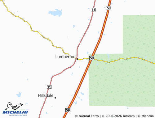 Mapa MICHELIN Lumberton - ViaMichelin