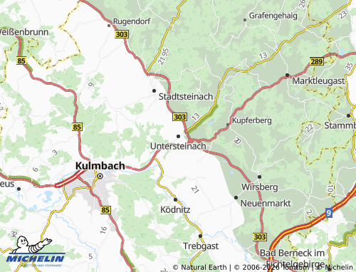 Mapa MICHELIN Untersteinach - ViaMichelin