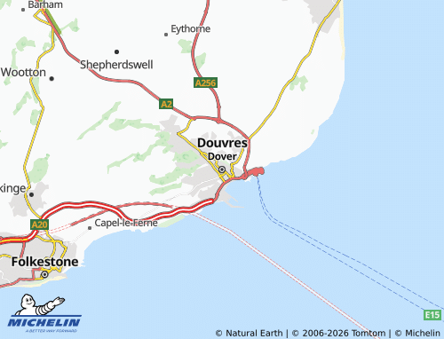 MICHELIN Dover map - ViaMichelin