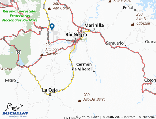 MICHELIN El Salado map - ViaMichelin