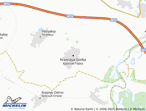 MICHELIN Krasnaya Gorka map - ViaMichelin