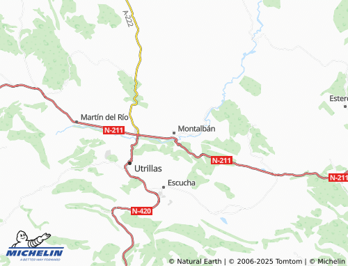 MICHELIN Montalbán map - ViaMichelin