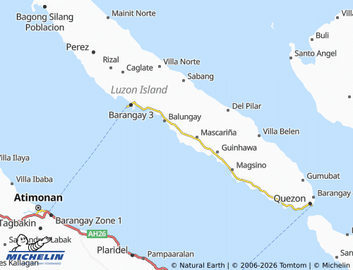 MICHELIN Pambilan Sur map - ViaMichelin