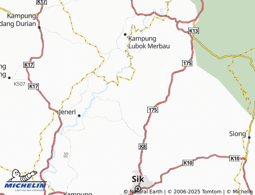 MICHELIN Kampung Padang Tiras map - ViaMichelin