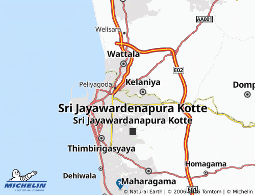 Mappa MICHELIN Kittampahuwa - ViaMichelin