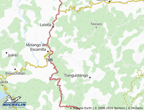 Carte MICHELIN Tepeco - ViaMichelin