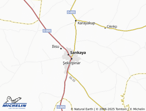 MICHELIN Cumhuriyet map - ViaMichelin