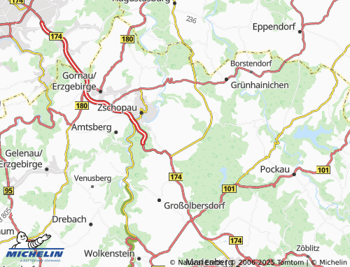 Carte MICHELIN Krumhermersdorf - ViaMichelin
