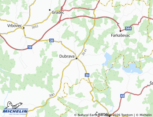 MICHELIN Dubrava map - ViaMichelin