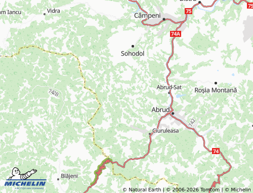 Carte MICHELIN Munești - ViaMichelin