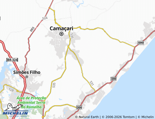 Mappa MICHELIN Parque Real Serra Verde - ViaMichelin