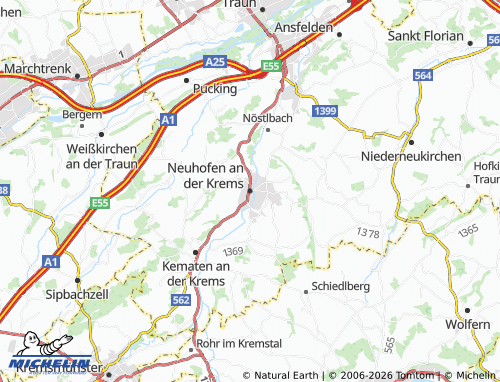 MICHELIN-Landkarte Neuhofen an der Krems - ViaMichelin