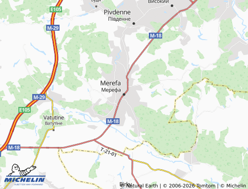 MICHELIN-Landkarte Merefa - ViaMichelin