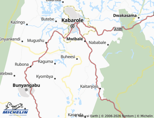 MICHELIN Buheesi map - ViaMichelin