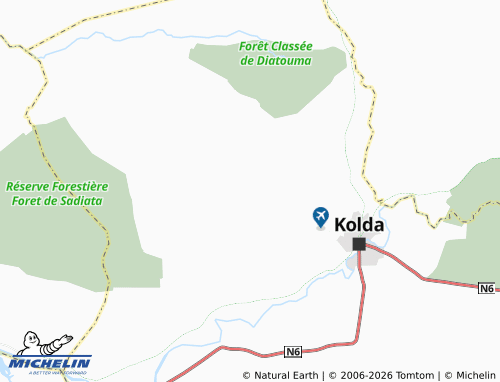 Mapa MICHELIN Saré Sara - ViaMichelin