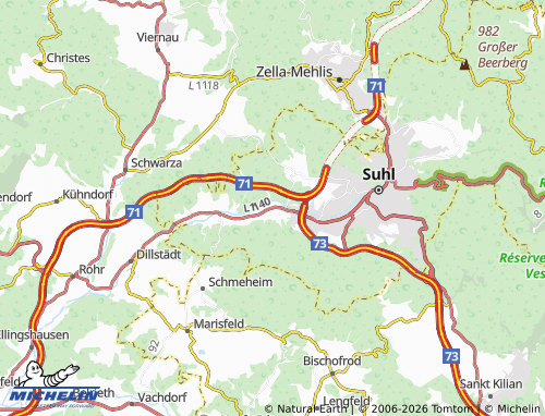 MICHELIN Mäbendorf map - ViaMichelin
