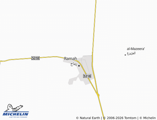 MICHELIN-Landkarte al-Nuzhah - ViaMichelin