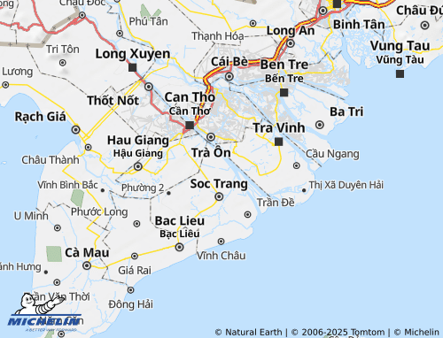 MICHELIN Kế Sách map - ViaMichelin