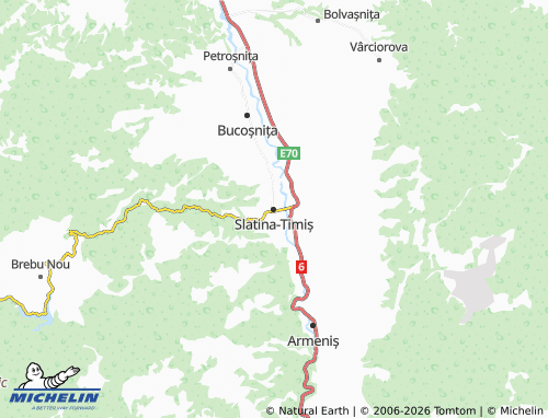 Mappa MICHELIN Slatina-Timiș - ViaMichelin