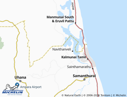 Mappa MICHELIN Annamalai 02 - ViaMichelin