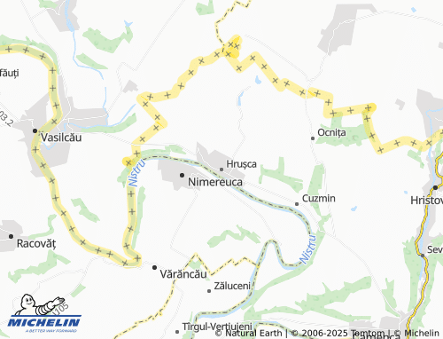 MICHELIN Hrușca map - ViaMichelin