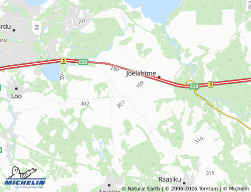 MICHELIN Kostivere map - ViaMichelin