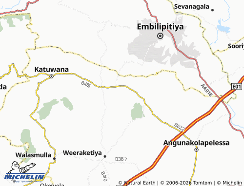Mapa MICHELIN Dambethalawa - ViaMichelin