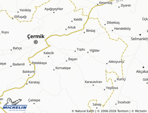 MICHELIN Konuksever map - ViaMichelin