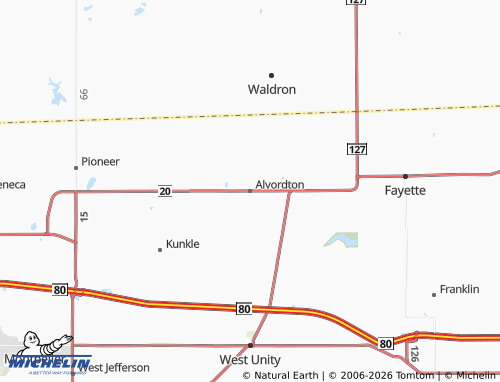 Mappa MICHELIN Alvordton - ViaMichelin