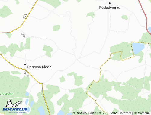 MICHELIN Kodeniec map - ViaMichelin