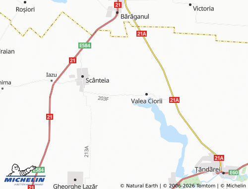 Mappa MICHELIN Bușca - ViaMichelin