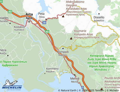 MICHELIN Sellades map - ViaMichelin