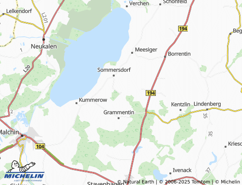 Mapa MICHELIN Neu Sommersdorf - ViaMichelin