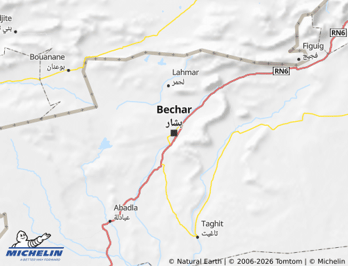 MICHELIN-Landkarte Bechar - ViaMichelin