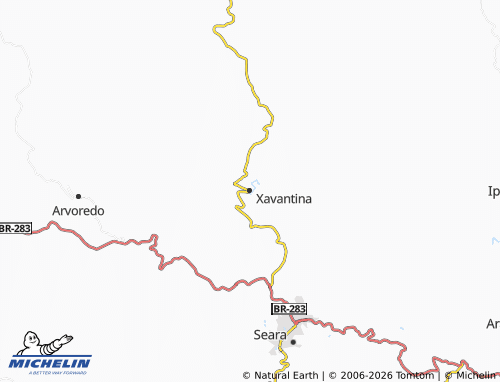 Mapa MICHELIN Xavantina - ViaMichelin