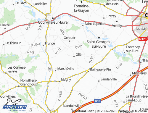 MICHELIN Ollé map - ViaMichelin