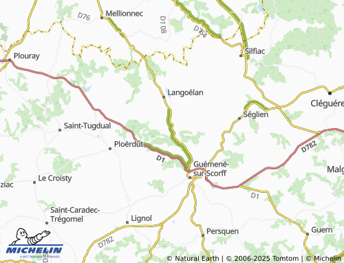 Kaart MICHELIN Saint-Houarno - ViaMichelin