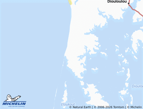 MICHELIN Kafountine map - ViaMichelin