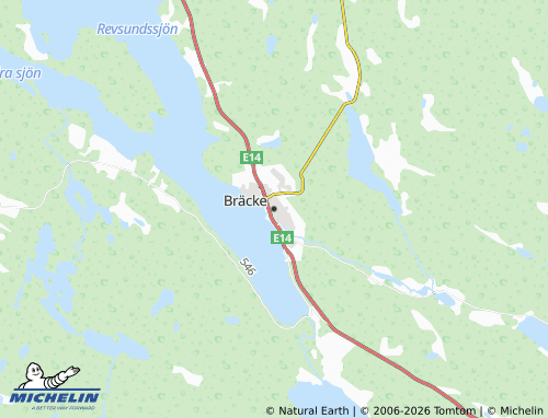 Carte MICHELIN Bräcke - ViaMichelin