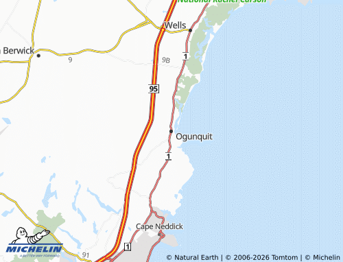 Mappa MICHELIN Ogunquit - ViaMichelin