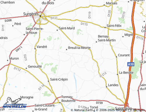 Carte MICHELIN Varzay - ViaMichelin