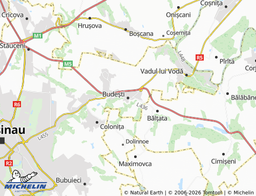 Mapa MICHELIN Budești - ViaMichelin