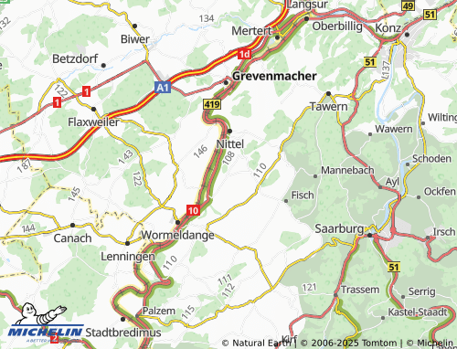 MICHELIN Köllig map - ViaMichelin