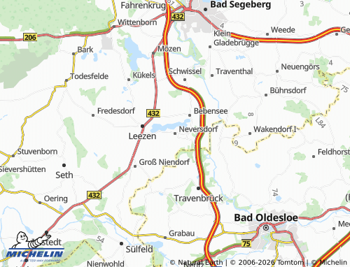 MICHELIN Neversdorf map - ViaMichelin